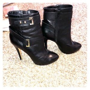 High heeled booties